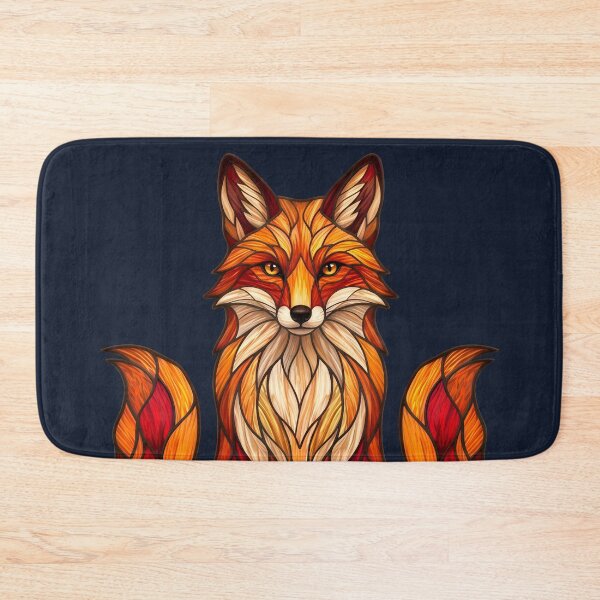 Item preview, Stained Glass Fox – Elegant Woodland Art designed and sold by Italkam.