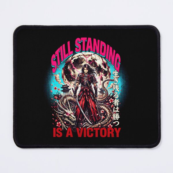 Item preview, Still Standing Is a Victory – Samurai Dragon Resilience Art designed and sold by FinalArcStudio.