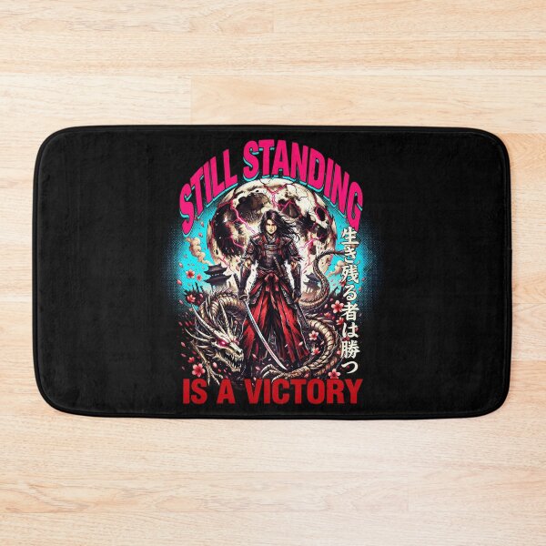 Item preview, Still Standing Is a Victory – Samurai Dragon Resilience Art designed and sold by FinalArcStudio.