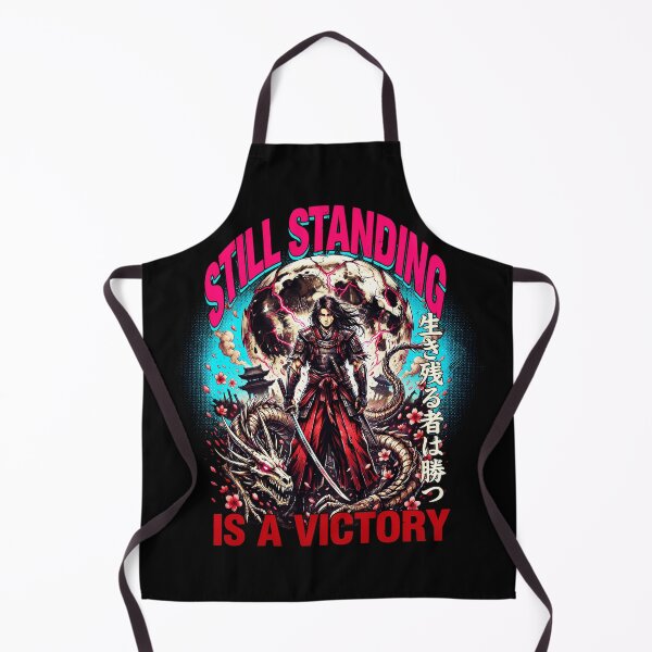 Item preview, Still Standing Is a Victory – Samurai Dragon Resilience Art designed and sold by FinalArcStudio.