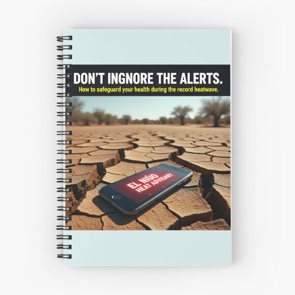 Item preview, El Niño Heat Advisory Weather Alert | Extreme Heatwave Safety and Emergency Health Safeguards designed and sold by Creative-RE.