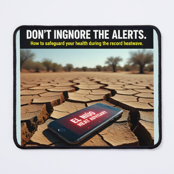 Item preview, El Niño Heat Advisory Weather Alert | Extreme Heatwave Safety and Emergency Health Safeguards designed and sold by Creative-RE.