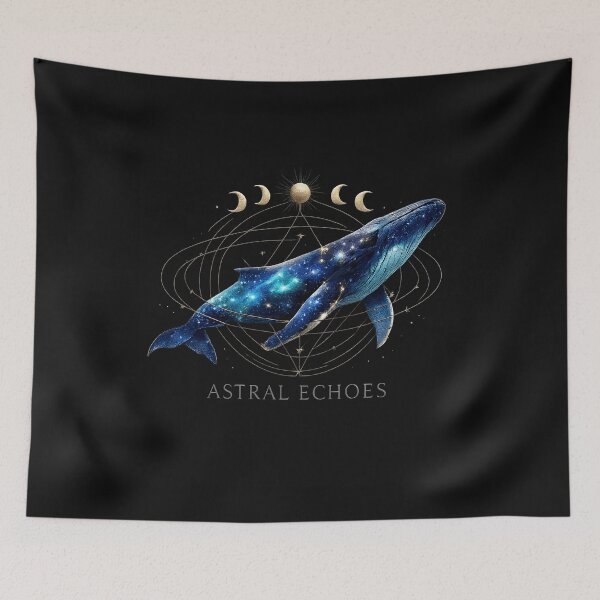 Item preview, Sacred Geometry Humpback Whale Cosmic Celestial Space designed and sold by EXATEES  ⭐⭐⭐⭐⭐.