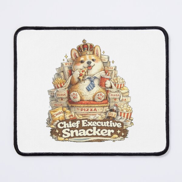 Item preview, Chief Executive Snacker Funny Corgi Food Meme T-Shirt designed and sold by NarpLTD.
