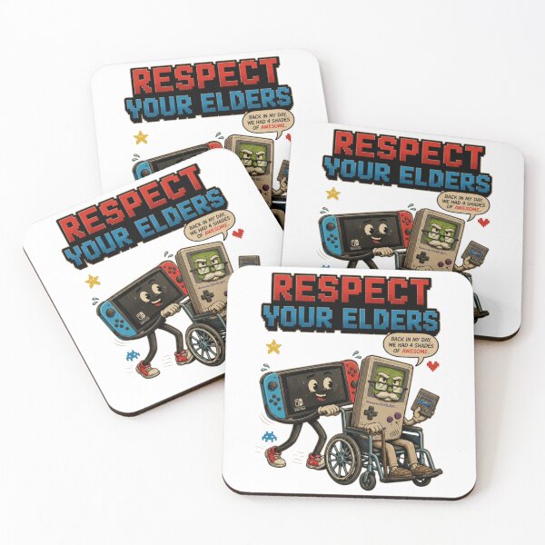 Item preview, Respect Your Elders Retro Gaming Comic Design designed and sold by Nano-Threads.