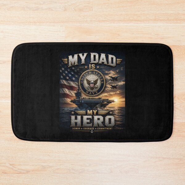 Item preview, My dad is my Hero - Navy designed and sold by Military Insignia Products.
