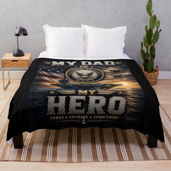 Item preview, My dad is my Hero - Navy designed and sold by Military Insignia Products.