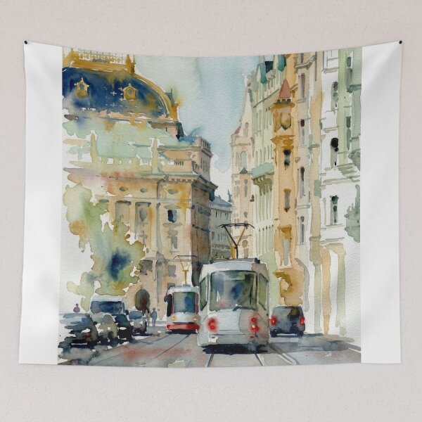 Item preview, Prague National Theatre Tram Traffic designed and sold by caracatita75.