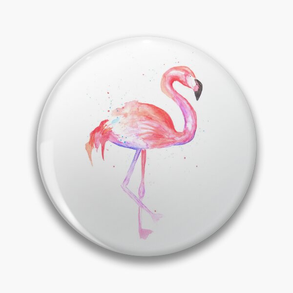 Item preview, Fabulous Flamingo - Watercolor designed and sold by HeyFritters' Redbubble Shop.