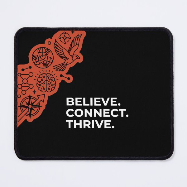Item preview, Believe Connect Thrive - Growth Mindset Minimalist Tech Aesthetic designed and sold by alishairjanjua.