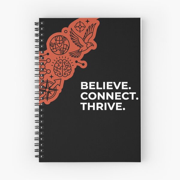 Item preview, Believe Connect Thrive - Growth Mindset Minimalist Tech Aesthetic designed and sold by alishairjanjua.