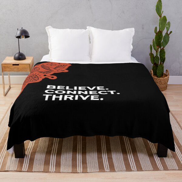 Item preview, Believe Connect Thrive - Growth Mindset Minimalist Tech Aesthetic designed and sold by alishairjanjua.