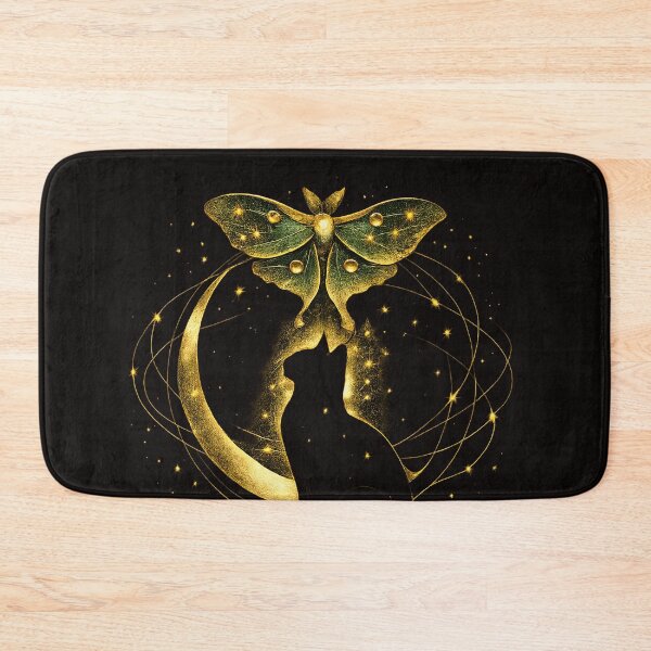 Item preview, Celestial Black Cat Luna Moth Moon Phase Mystical designed and sold by EXATEES  ⭐⭐⭐⭐⭐.