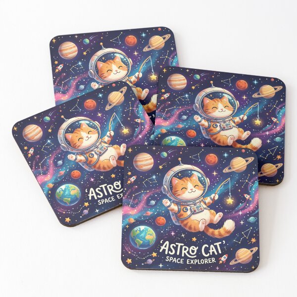 Item preview, Cosmic Kitty Space Explorer designed and sold by MoonwoodStudio.