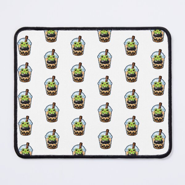 Item preview, Cute Chibi Frog Floating Boba Tea Tapioca Pearl Sticker designed and sold by yanejoy.