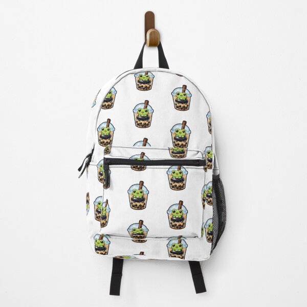 Item preview, Cute Chibi Frog Floating Boba Tea Tapioca Pearl Sticker designed and sold by yanejoy.