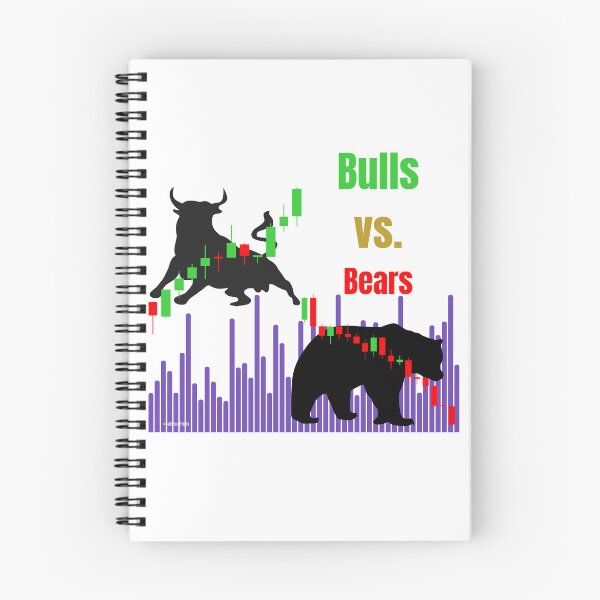 Item preview, Bulls vs Bears Trading Art — Candlestick Chart — Stock Market Gift for Traders designed and sold by Bullrunprints.