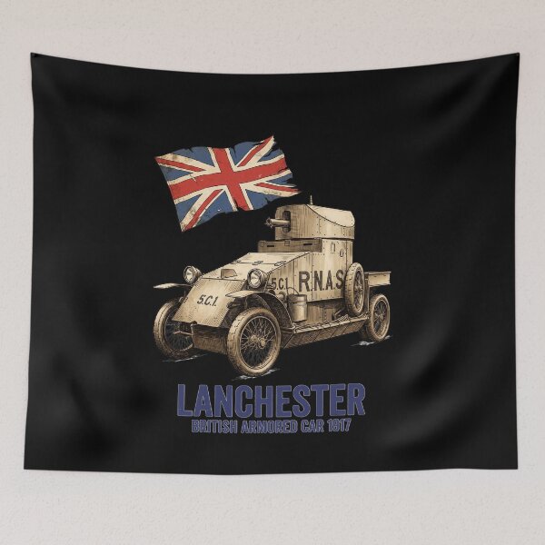 Item preview, Classic Lanchester Armored Car 1917 Military Art designed and sold by flamini.