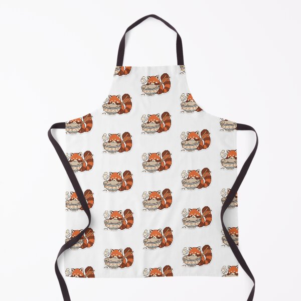 Item preview, Cute Red Panda Sleeping In Ramen Noodle Bowl Sticker designed and sold by yanejoy.