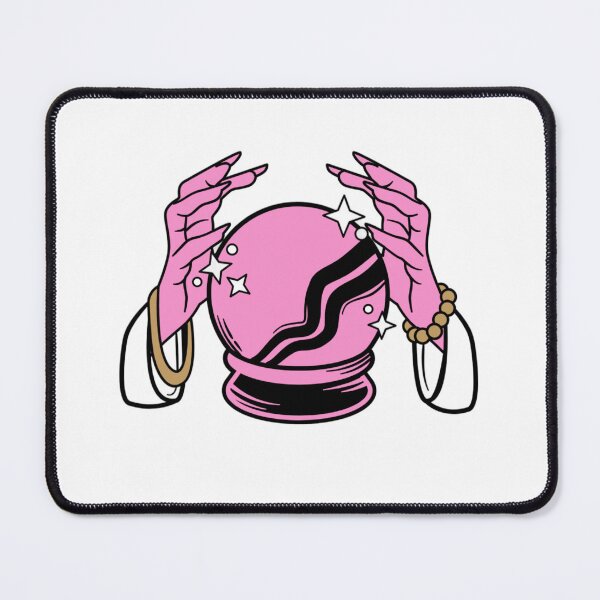Item preview, Mystical Crystal Ball with Hands Illustration designed and sold by DailyDoodlesBySumbul.