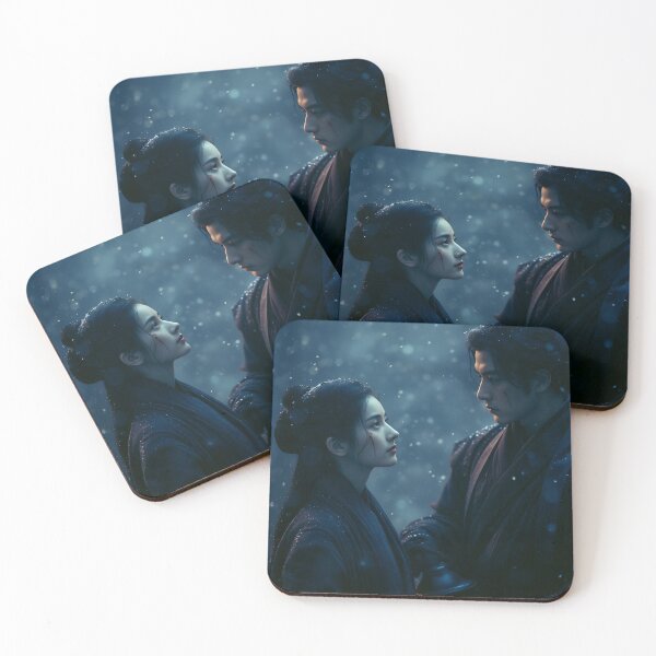 Item preview, Lanterns Beneath the Falling Snow designed and sold by oanaunciuleanu.