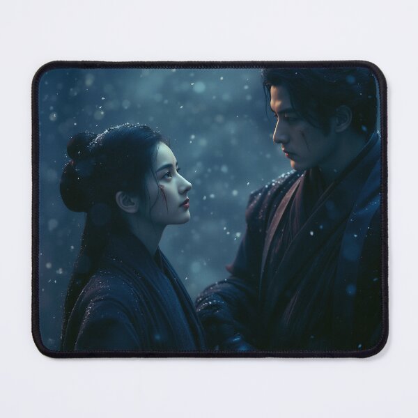 Item preview, Lanterns Beneath the Falling Snow designed and sold by oanaunciuleanu.