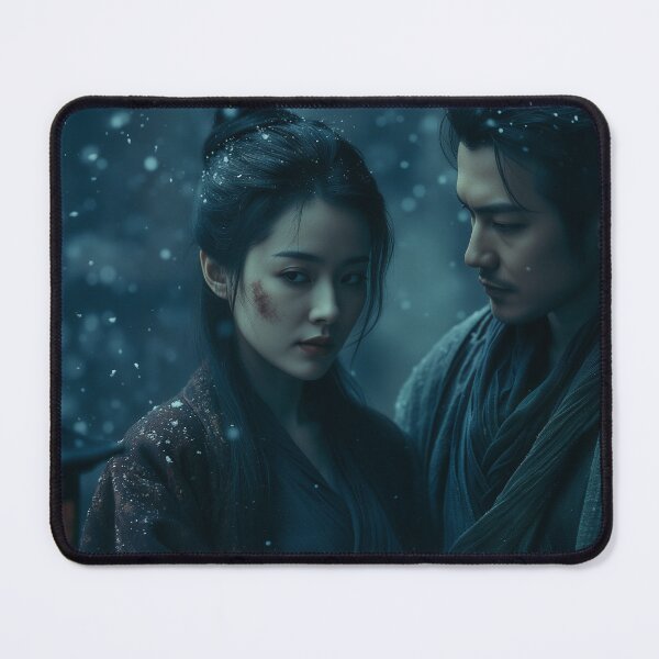 Item preview, Lanterns Beneath the Falling Snow designed and sold by oanaunciuleanu.
