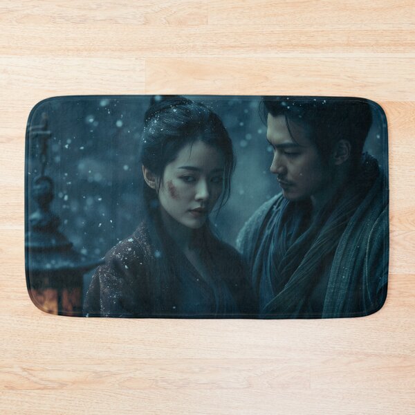 Item preview, Lanterns Beneath the Falling Snow designed and sold by oanaunciuleanu.