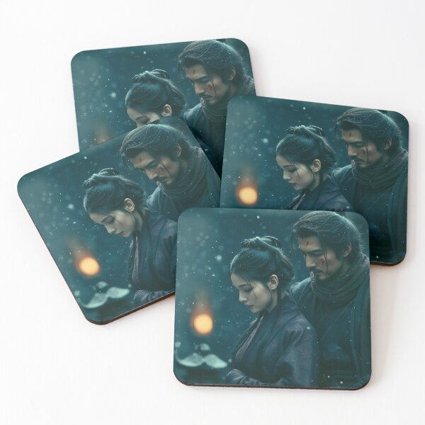 Item preview, Lanterns Beneath the Falling Snow designed and sold by oanaunciuleanu.