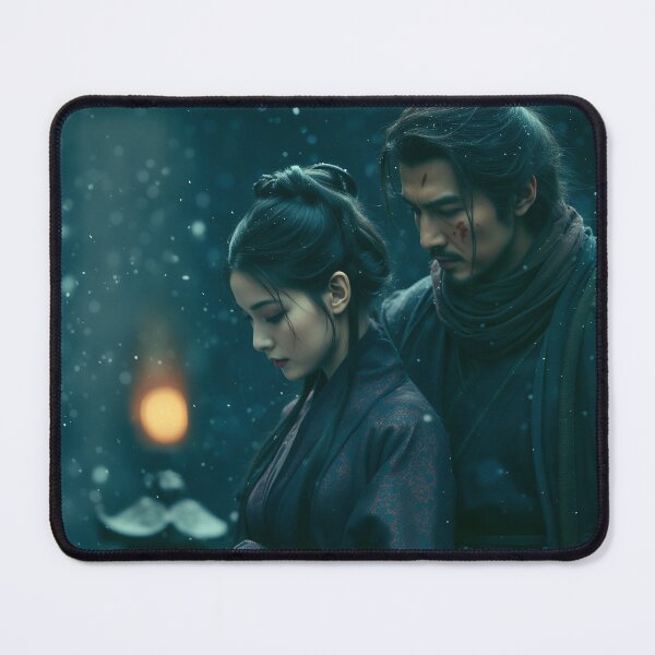 Item preview, Lanterns Beneath the Falling Snow designed and sold by oanaunciuleanu.