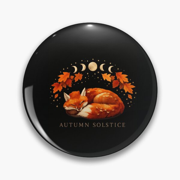 Item preview, Celestial Autumn Fox Moon Phase Cozy Watercolor Leaves designed and sold by EXATEES  ⭐⭐⭐⭐⭐.