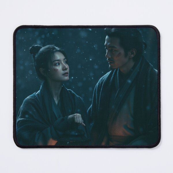 Item preview, Lanterns Beneath the Falling Snow designed and sold by oanaunciuleanu.
