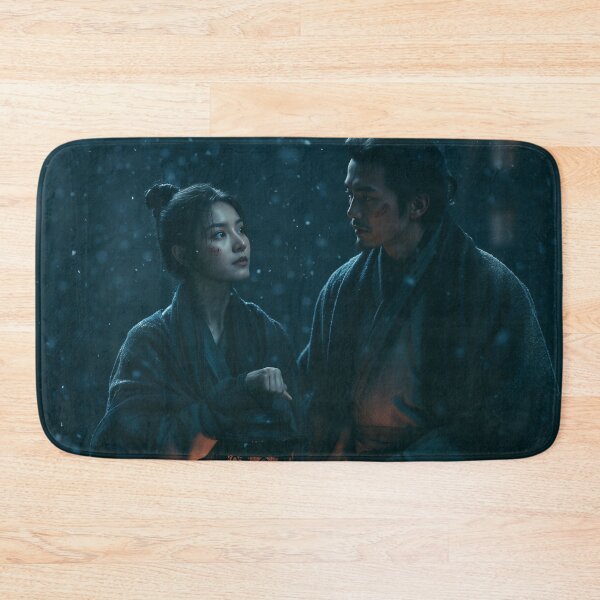 Item preview, Lanterns Beneath the Falling Snow designed and sold by oanaunciuleanu.