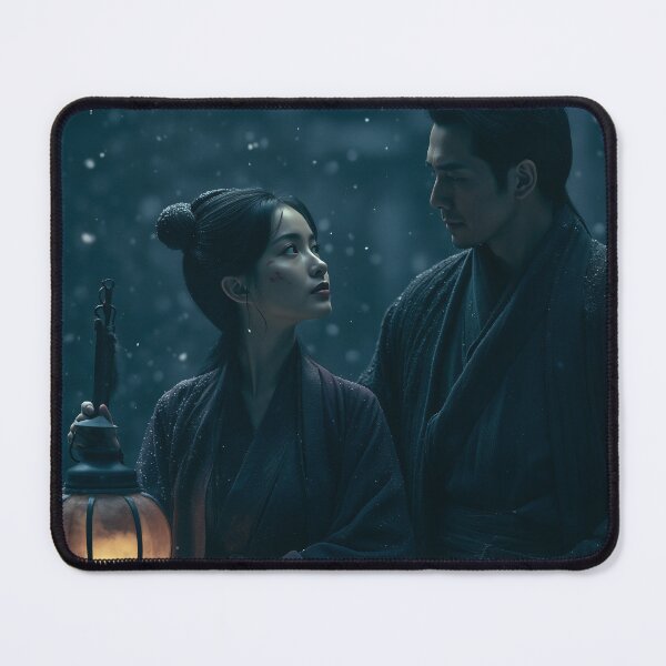 Item preview, Lanterns Beneath the Falling Snow designed and sold by oanaunciuleanu.