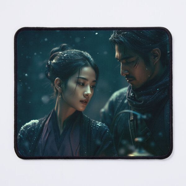 Item preview, Lanterns Beneath the Falling Snow designed and sold by oanaunciuleanu.