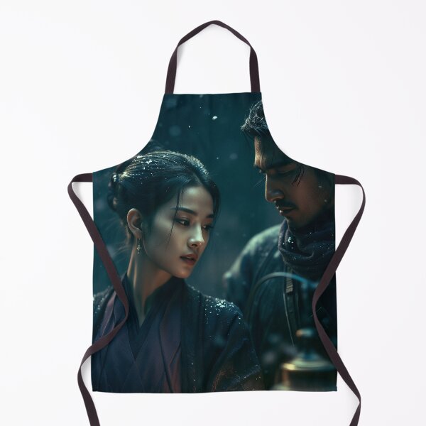 Item preview, Lanterns Beneath the Falling Snow designed and sold by oanaunciuleanu.