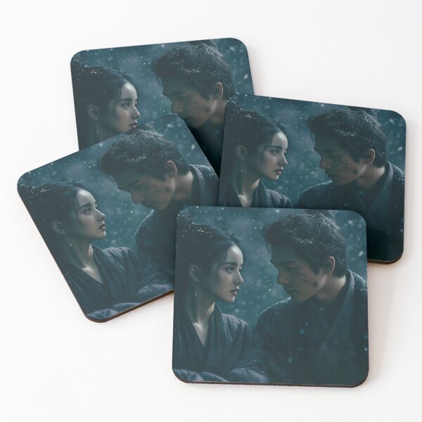 Item preview, Lanterns Beneath the Falling Snow designed and sold by oanaunciuleanu.