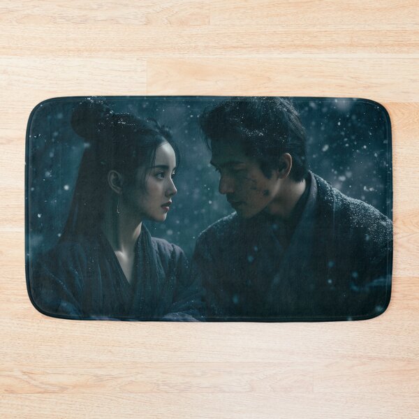Item preview, Lanterns Beneath the Falling Snow designed and sold by oanaunciuleanu.