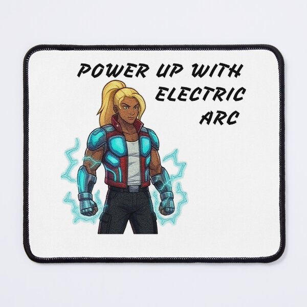 Item preview, Futuristic Cyberpunk Power Up With Electric Arc Art designed and sold by RamjoVerse.