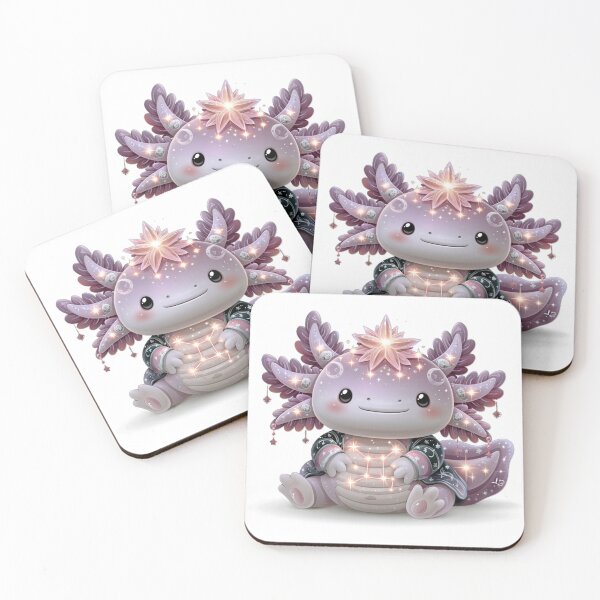Item preview, Kawaii Axolotl Scorpio | Zodiac Celestial Purple Art designed and sold by Moonlit Menagerie.