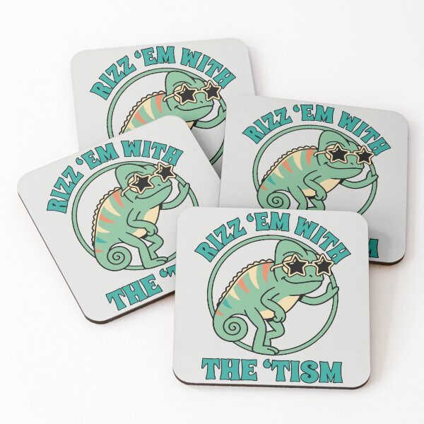 Item preview, Rizz 'Em With The 'Tism Retro Chameleon designed and sold by DigitalGlade.