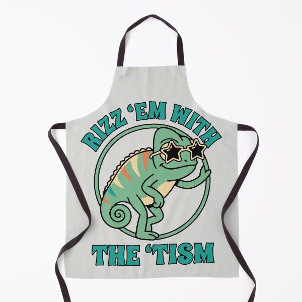Item preview, Rizz 'Em With The 'Tism Retro Chameleon designed and sold by DigitalGlade.