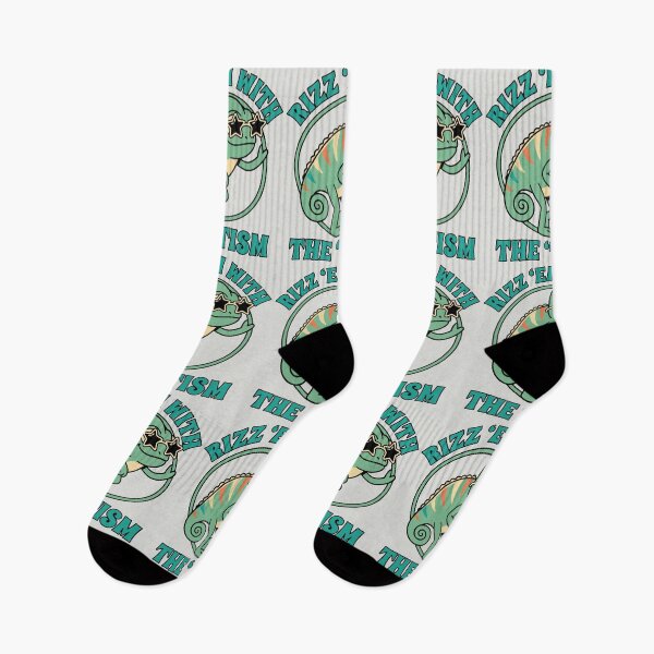 Item preview, Rizz 'Em With The 'Tism Retro Chameleon designed and sold by DigitalGlade.