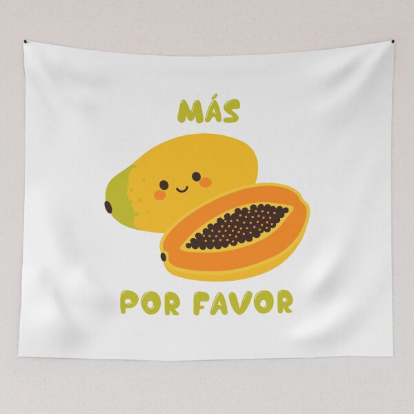 Item preview, Más Papaya Por Favor Cute Puerto Rican Papaya Kawaii Fruit designed and sold by creatingmouseshop.