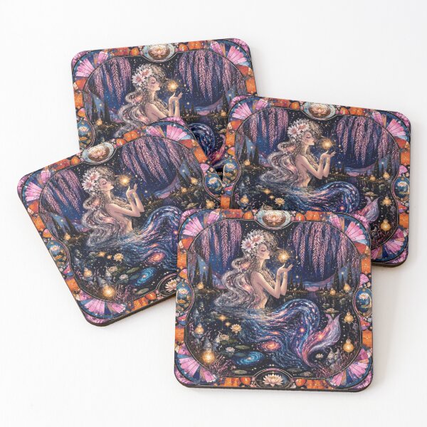 Item preview, The Celestial Mermaid - Guardian of the Cosmic Star designed and sold by Natalia-Vlad.