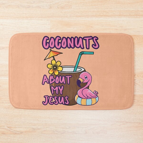 Item preview, Coconuts About Jesus Love Co Co Nuts Tropical Drink Flamingo Beach Summer  designed and sold by Forevermore.