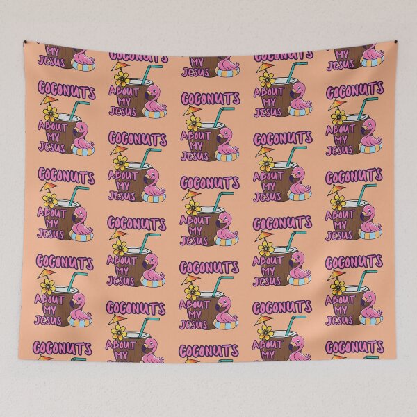 Item preview, Coconuts About Jesus Love Co Co Nuts Tropical Drink Flamingo Beach Summer  designed and sold by Forevermore.