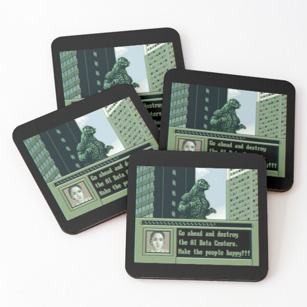 Item preview, DESTROY THE AI DATA CENTERS. MAKE THE PEOPLE HAPPY designed and sold by remerasnerdas.
