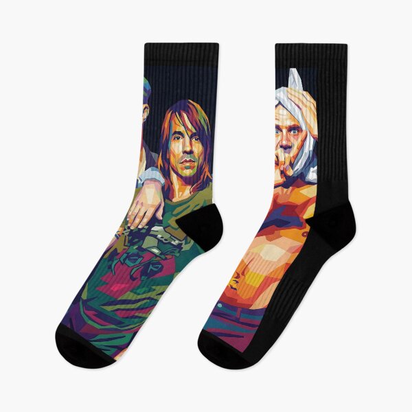 Aperçu de l'œuvre Pop Art des Red Hot Chili Peppers créée et vendue par fiverofthebox.