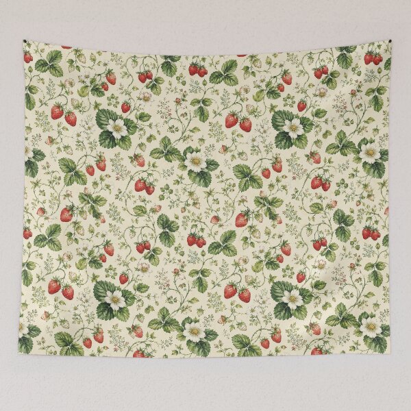 Item preview, Vintage Strawberry Botanical Phone Case for Girls | Cottagecore Strawberry Field Journal for Students | Strawberry Pattern Blanket for Mom | Farmhouse Berry Tote Bag for Teachers designed and sold by VivaFy.